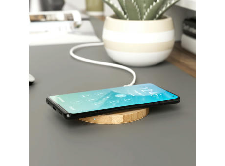 Wireless Charger Bamboo round