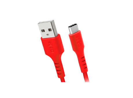SBS A-to-C Cable - USB-A-zu-USB-C-Silikonkabel