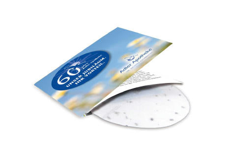Green-Card mit Samen - Sommerblumenmischung, 4/0-c
