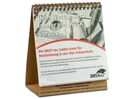 Samenpapier-Tischkalender - Minze