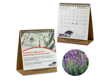 Samenpapier-Tischkalender - Gänseblümchen