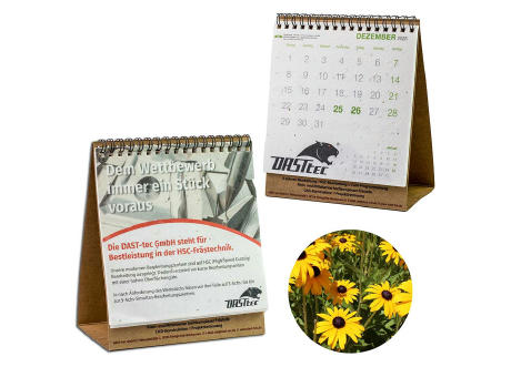 Samenpapier-Tischkalender - Minze