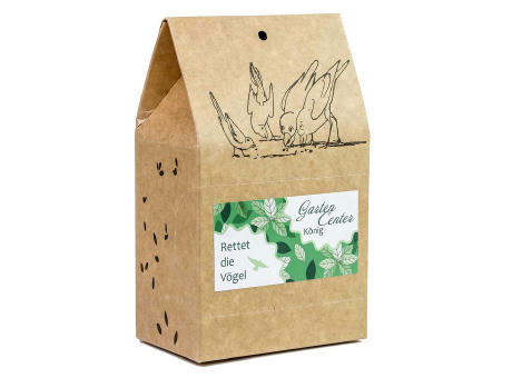 Vogelfutter To-Go - Werbeaufkleber