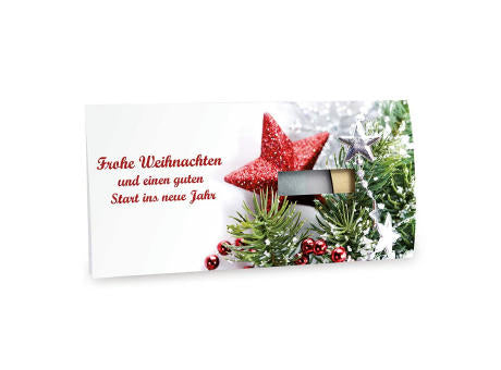 Steckfiguren-Karte Filz - Weihnachtsmann 4/0-c