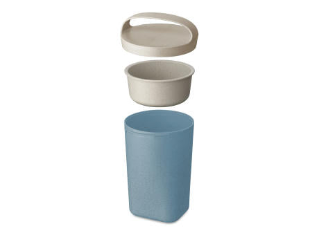 KOZIOL BUDDY 0,7 Snackpot mit Einsatz und Deckel 700ml
