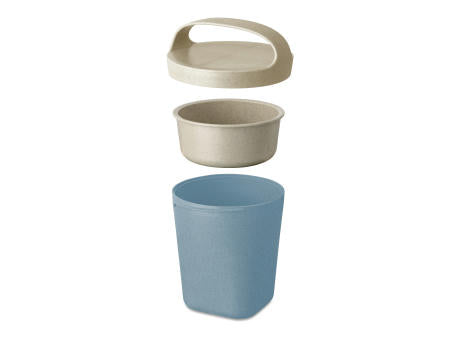 KOZIOL BUDDY 0,5 Snackpot mit Einsatz und Deckel 500ml