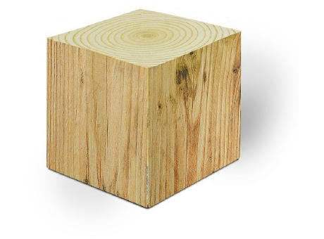 Notizquader Design Edition Holz 78 x 78 x 78 mm