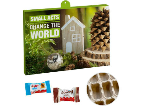 Premium Marken-Adventskalender PAPIER mit kinder Minis Mix