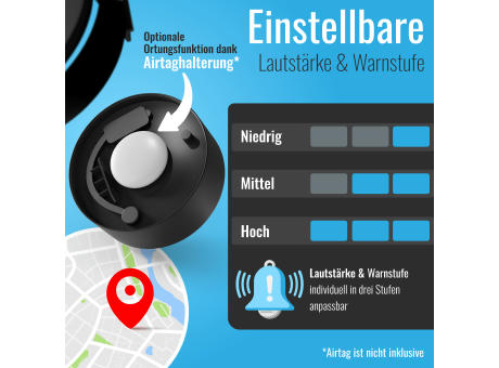 B1 Fahrrad-Alarm, mit Flaschenhalterung