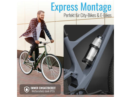 B1 Fahrrad-Alarm, mit Flaschenhalterung