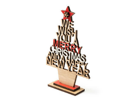 WEIHNACHTSBAUM TINSEL S/EINHEITSGRÖSSE WOOD