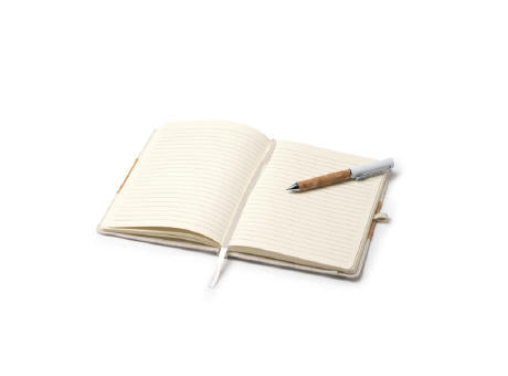 NOTIZBUCH UND STIFTSET BERET S/EINHEITSGRÖSSE GREIGE