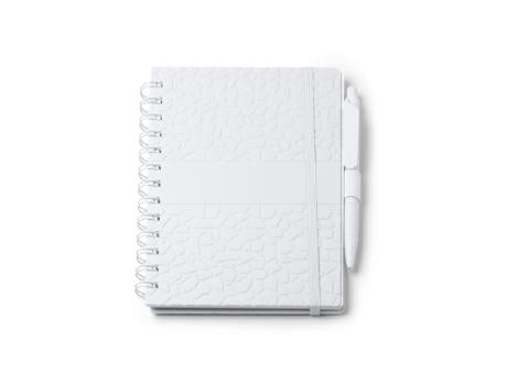 NOTIZBUCH DURAN S/EINHEITSGRÖSSE WHITE