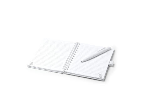 NOTIZBUCH DURAN S/EINHEITSGRÖSSE WHITE