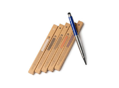 KUGELSCHREIBER BRAVOS S/BLAUE TINTE WHITE