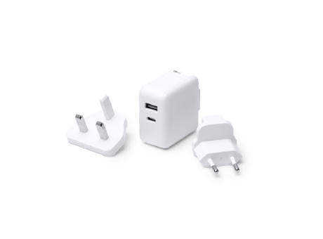 STECKERADAPTER BAPEK S/EINHEITSGRÖSSE WHITE