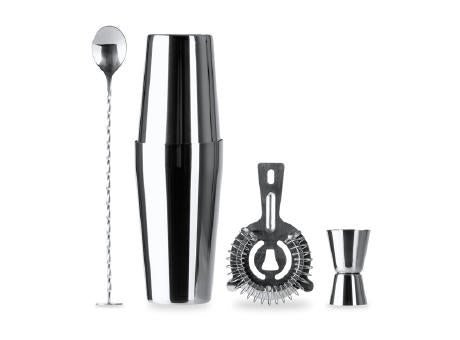 COCKTAIL-SET LARIUS S/EINHEITSGRÖSSE SILVER