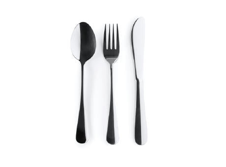 BESTECK-SET BELVER S/EINHEITSGRÖSSE BLACK