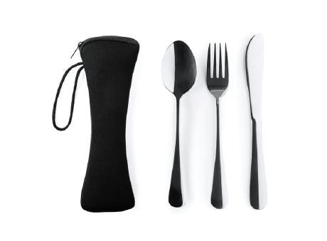 BESTECK-SET BELVER S/EINHEITSGRÖSSE BLACK