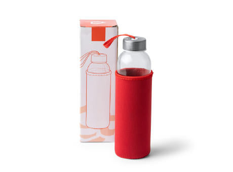 500 ML GLAS-WASSERFLASCHE CAMU S/EINHEITSGRÖSSE WHITE