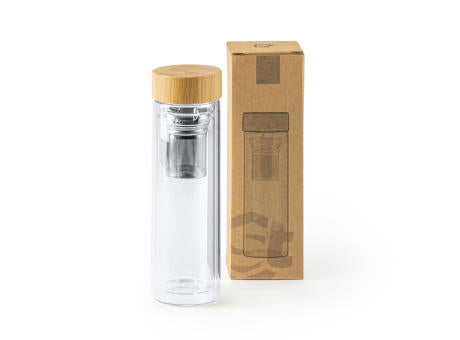 WASSERFLASCHE SAOKO S/EINHEITSGRÖSSE TRANSPARENT