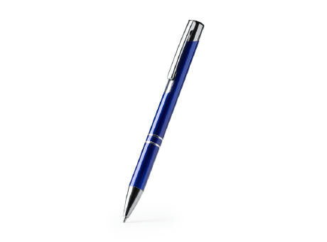 KUGELSCHREIBER SIMON S/BLAUE TINTE WHITE