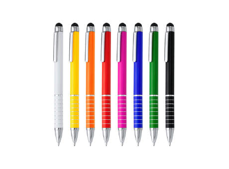 KUGELSCHREIBER MIT TOUCH-POINTER CANAIMA S/BLAUE TINTE WHITE