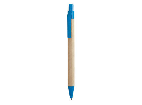 KUGELSCHREIBER AUS PAPPE/WEIZEN GROVE S/BLAUE TINTE BLACK/CREAM