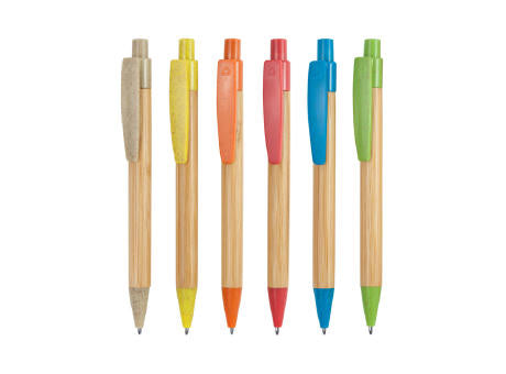 KUGELSCHREIBER STOA S/BLAUE TINTE YELLOW/GREIGE