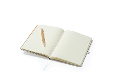 NOTIZBLOCK ROBIN S/BLAUE TINTE GREIGE