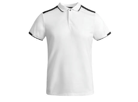 POLOSHIRT TAMIL S/S WHITE/BLACK