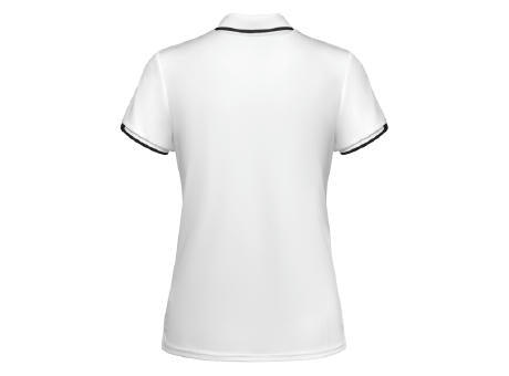 POLOSHIRT TAMIL WOMAN S/S WHITE/BLACK