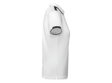 POLOSHIRT TAMIL WOMAN S/S WHITE/BLACK