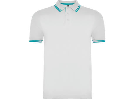 POLOSHIRT MONTREAL S/S WHITE/NAVY BLUE