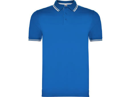 POLOSHIRT MONTREAL S/S WHITE/NAVY BLUE