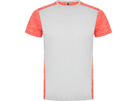 T-SHIRT ZOLDER S/S WHITE/HEATHER BLACK