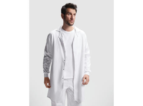 KLEID MIT DRUCKKNÖPFEN UND BÜNDCHEN MEDERI S/XS WHITE