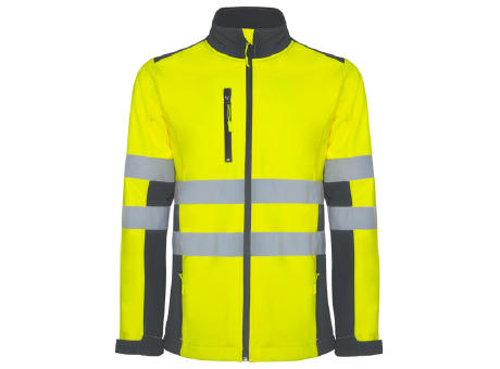 HOCHSICHBARES SOFTSHELL ANTARES S/S LEAD/FLUOR YELLOW