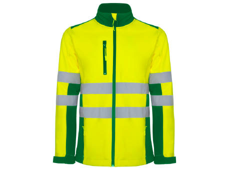 HOCHSICHBARES SOFTSHELL ANTARES S/S LEAD/FLUOR YELLOW