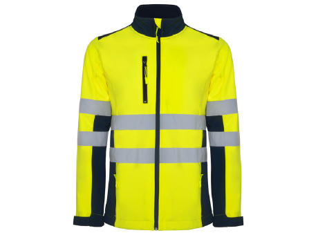 HOCHSICHBARES SOFTSHELL ANTARES S/S LEAD/FLUOR YELLOW