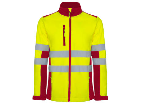HOCHSICHBARES SOFTSHELL ANTARES S/S LEAD/FLUOR YELLOW