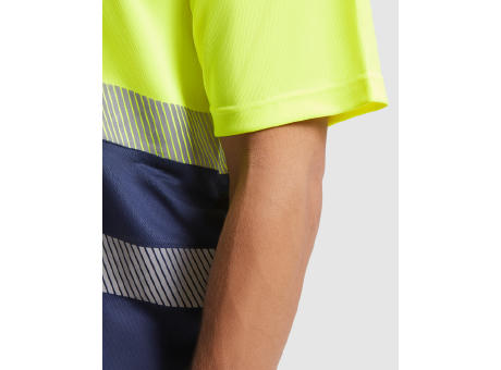 HOCHSICHTBARES POLOSHIRT VEGA S/S NAVY BLUE/FLUOR YELLOW