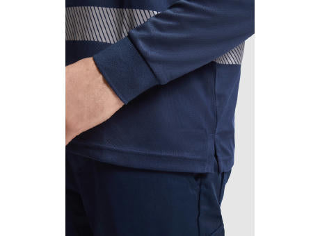 HOCHSICHTBARES LANGÄRMLIGES POLOSHIRT VEGA S/S NAVY BLUE/FLUOR YELLOW