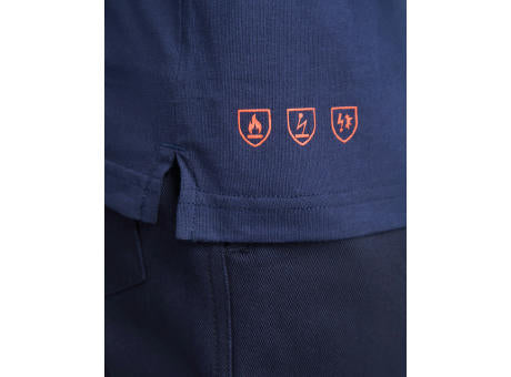 FLAMMHEMMENDES POLOSHIRT SANTANA S/S NAVY BLUE