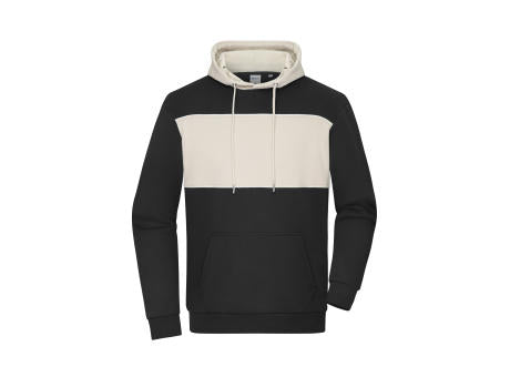 Sweat-Hoody colour-block UNISEX   OCS Blended & RCS - Unisex Hoody mit Kontrasteinsatz
