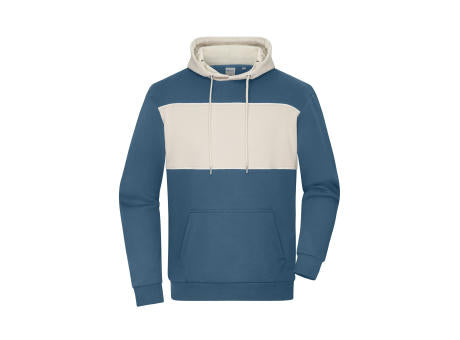 Sweat-Hoody colour-block UNISEX   OCS Blended & RCS - Unisex Hoody mit Kontrasteinsatz