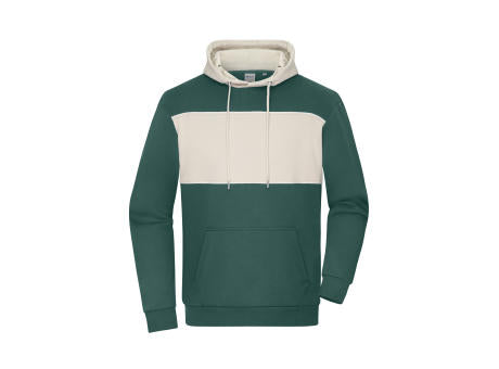 Sweat-Hoody colour-block UNISEX   OCS Blended & RCS - Unisex Hoody mit Kontrasteinsatz