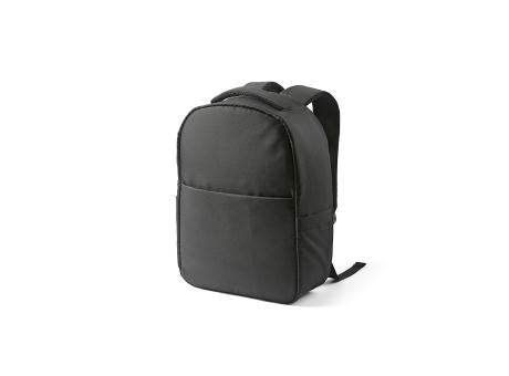 Budapest 16L Rucksack aus rPET. Vordertasche. Laptops bis 17"