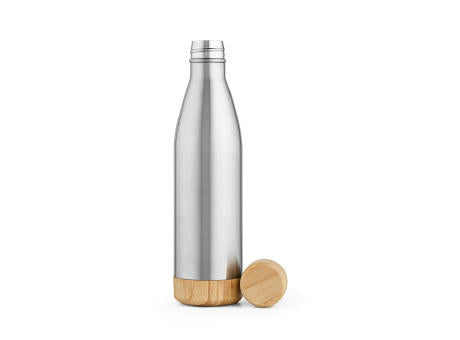 Congo Trinkflasche recy.Edelstahl und Bambus, 780ml. Doppelwanding