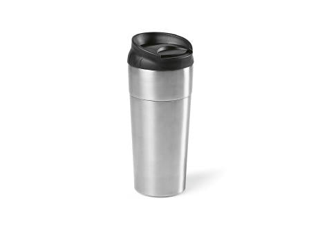 Columbia Reisebecher recy.Edelstahl, 510ml. Doppelwandig mit Schiebedeckel